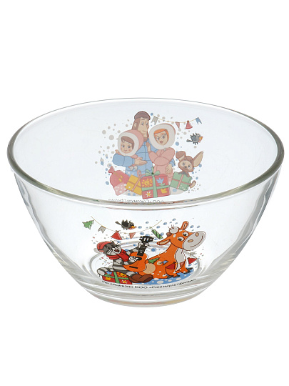 Набор детской посуды стекло, 3 шт, Зима в Простоквашино, подарочная упаковка, 317181