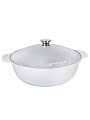 Кастрюля-жаровня литой алюминий, 3 л, крышка алюминий, Kukmara, ж3026а
