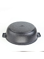 Жаровня алюминий, 30 см, 5 л, антипригарное покрытие, Алтей, Granit Perfection black, 09-0550-310, с крышкой - фото 3