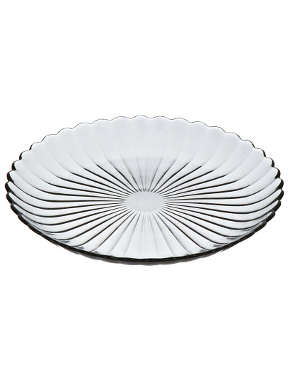 Тарелка десертная, стекло, 19.6 см, круглая, Магия, ОСЗ, С2435, графит