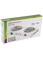 Плита электрическая Homestar, HS-1109, 2000 Вт, 2 конфорки, спираль, эмаль, механическая, переключатель поворотный, белая - фото 4