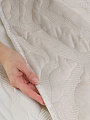 Покрывало евро, 240х260 см, 100% полиэстер, Silvano, Savanna, молочное - фото 9