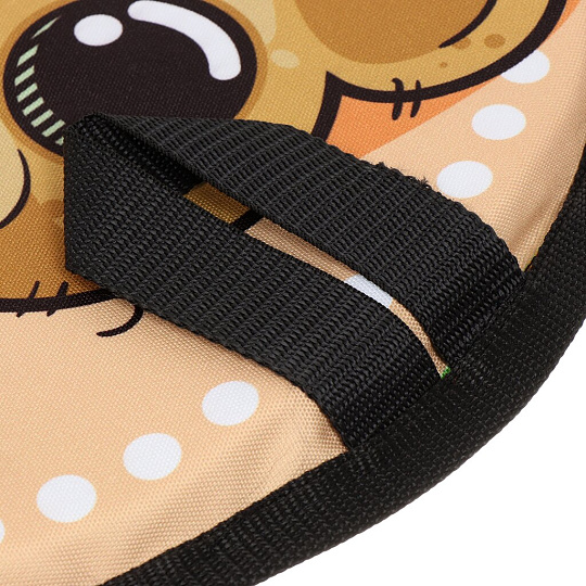 Ледянка оксфорд, ПВХ, круглая, 45 см, с ручками, оранжевая, Fani Sani, Медведи, 84153