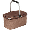Термосумка 22 л, 46х29х26 см, Green Days, полиэстер, коричневая, корзина, CA256028.01STD