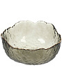 Салатник стекло, круглый, 16х7 см, 0.71 л, отвод золотом, Графит, Y6-10083/B150012 - фото 4