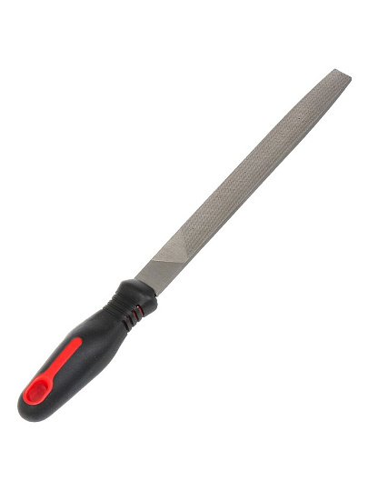 Напильник плоский, 200 мм, №2, пластиковая ручка, Bartex, 12019