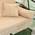 Качели садовые 3-местные, 252х170х245 см, 250 кг, Green Days, с москитной сеткой, светло-бежевые, подушка, YTGSW054, двойная крыша, металл - фото 8