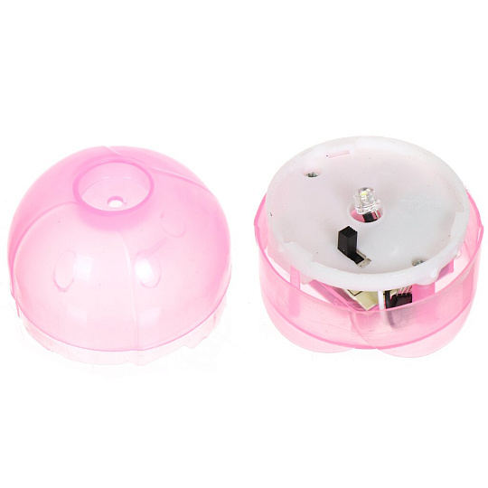 Фонарь садовый Uniel, USL-C-451/PT305 PINK TULIP, на солнечной батарее, грунтовый, пластик, 30.5 см, белый свет, розовый