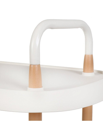 Полка для ванной пластик, напольная, 3 яруса, прямая, 58х37х88 см, на колесах, T2020-2547