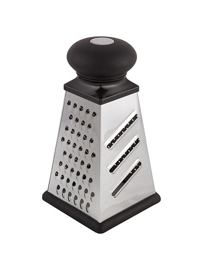 Терка 4 грани, 23 см, нержавеющая сталь, рукоятка пластик, Mallony, GR-083-8, 965014