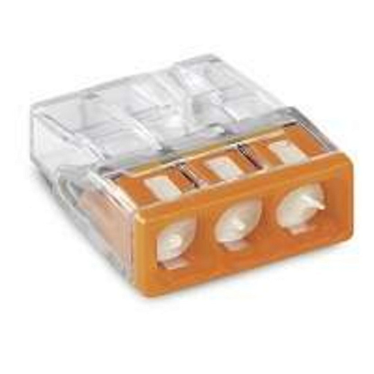 Клемма 3х(0.5-2.5мм) 3-х проводн. для распред. короб. (с контактн. пастой &quot;Alu-Plus&quot;) WAGO 2273-243