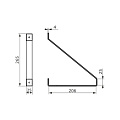 Кронштейн Домарт, Loft, сталь, 206х25 мм, черный, мод. 4 - фото 2