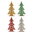 Подвеска Сноубум, Сувенир в виде елочки, в ассортименте, 11х4х18 см, дерево, 4 цвета, 379-238 - фото 3