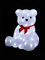 Фигурка декоративная полимер, Медведь, 25 см, 50 LED, 220В, Y4-7439