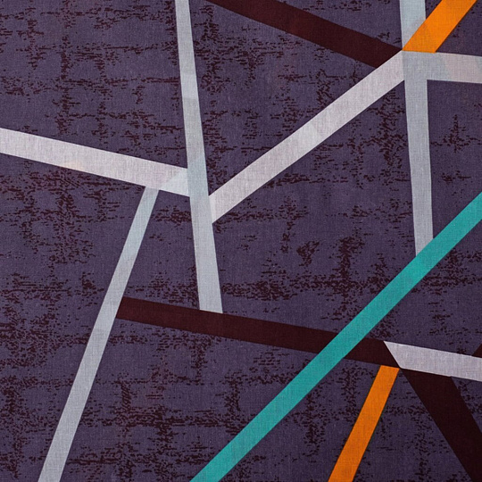 Постельное белье 1.5-спальное, простыня 150х214 см, 2 наволочки 70х70 см, пододеяльник 143х215 см, Этель, бязь, Урбан