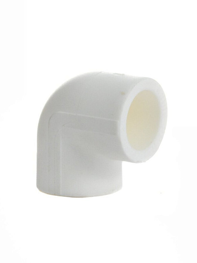 Уголок полипропилен, d50 мм, 90 °, внутренняя/внутренняя, белый, Valfex