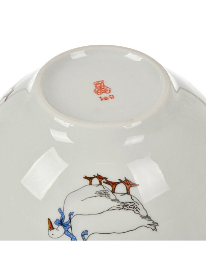 Пиала фарфор, круглая, 14.9х6.5 см, 0.55 л, Восточная, Гуси, Добрушский фарфоровый завод, 2С0869/1Ф34