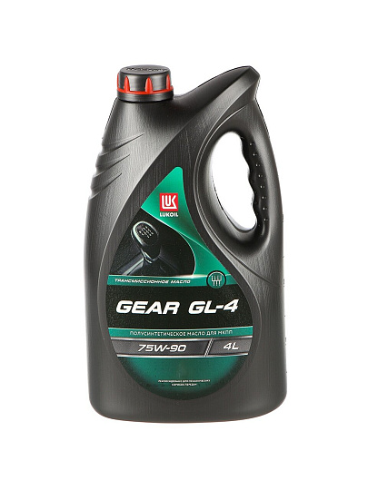 Масло трансмиссионное полусинтетическое, 75W90, Лукойл, GEAR GL-4, 4 л, 3590973