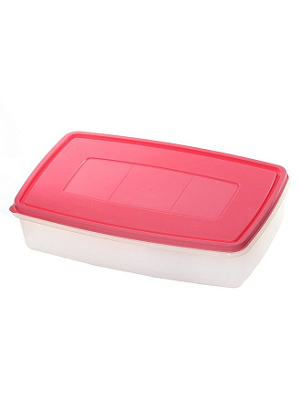 Контейнер пищевой пластик, 4.9 л, 36х22.5х8 см, в ассортименте, прямоугольный, Стандарт Пластик Групп
