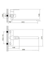 Смеситель для ванны, Эверест, с картриджем, желтый, B22-274B - фото 4