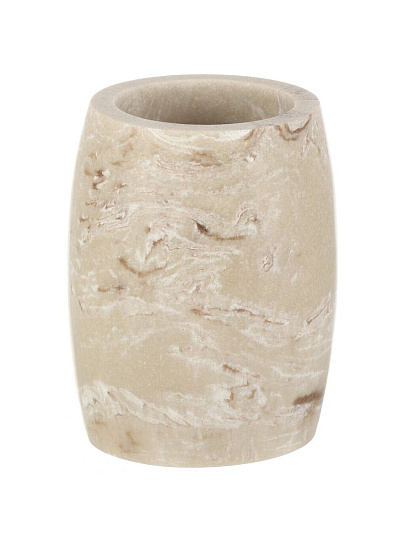 Стакан для зубных щеток, 7.6x9.8 см, полистоун, Бони, BRE0508BA-TB