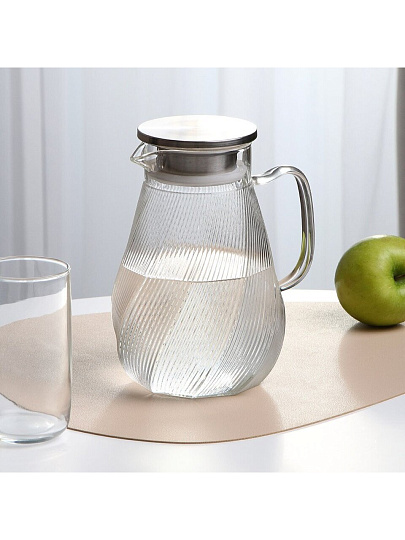 Кувшин стекло, 1.5 л, с крышкой, Regent Inox, Linea Franсo, 93-FR-BR-16-1500