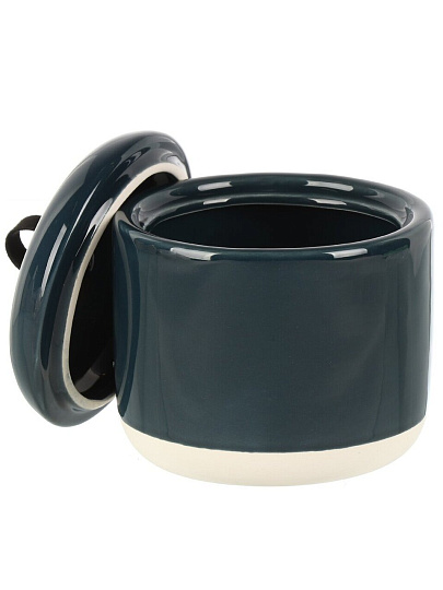 Диспенсер для ватных дисков, 10.1х10, керамика, Лазурь, BCE0698EA-CT