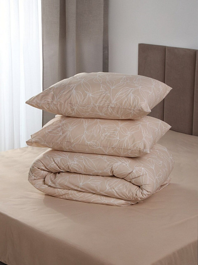 Постельное белье 2-спальное, 2 наволочки 50х70 см, пододеяльник 175х215 см, Silvano, поплин, 20461