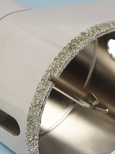 Коронка алмазная, по керамограниту и керамике, Rennbohr, Alpha, диаметр 65 мм, с центрирующим сверлом, 676265