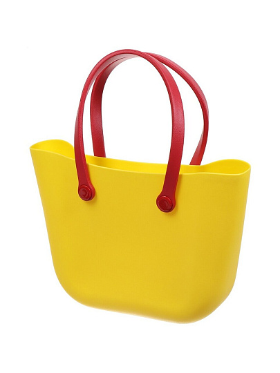 Сумка пляжная 45х29х11 см, силикон, желтая, Y9-284
