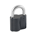 Замок навесной Абсолют, ВС 2-26А, БП-00014044, дисковый, серый, 49 мм, 3 ключа