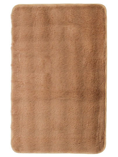Коврик для ванной, 0.5х0.8 м, полиэстер, бежевый, Silvano, Ангора, Y4-11478