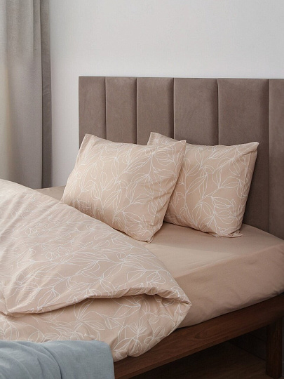 Постельное белье 2-спальное, 2 наволочки 50х70 см, пододеяльник 175х215 см, Silvano, поплин, 20461