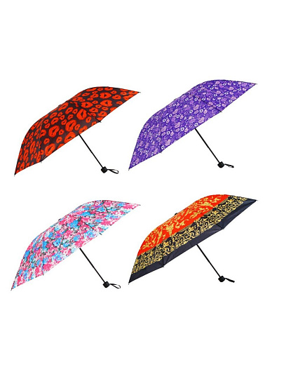 Зонт для женщин, механический, 8 спиц, 96 см, полиэстер, в ассортименте, 302-323