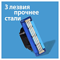 Станок для бритья Gillette, Mach3 Turbo 3D Red, для мужчин, 3 лезвия, 2 сменные кассеты - фото 5