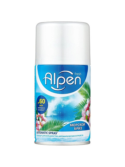 Освежитель воздуха Alpen, 250 мл, Verti Морской бриз, сменный, AALR 02