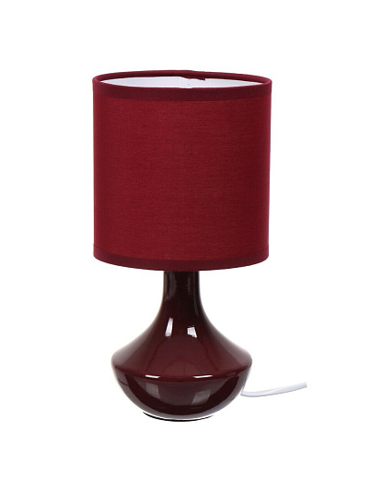 Светильник настольный E14, темно-бордовый, абажур бордовый, RL-TL011-1