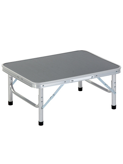 Стол складной 60х45х56 см, прямоугольный, алюминий, столешница МДФ, черный