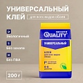 Клей для всех видов обоев, Quality, Универсальный, 200 г, 6-8 рулонов, пакет, 5000