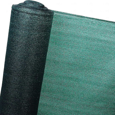 Сетка затеняющая полиэтилен, 1.5 x 10 мм, 400х5000 см, 55%, зеленая