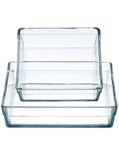 Форма для запекания стекло, 2 шт, прямоугольная, 22.7 см, 28.7 см, Borcam, 159129