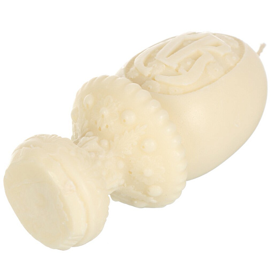 Свеча декоративная, 8.5х5 см, в ассортименте, Яйцо на подставке ХВ, 501083