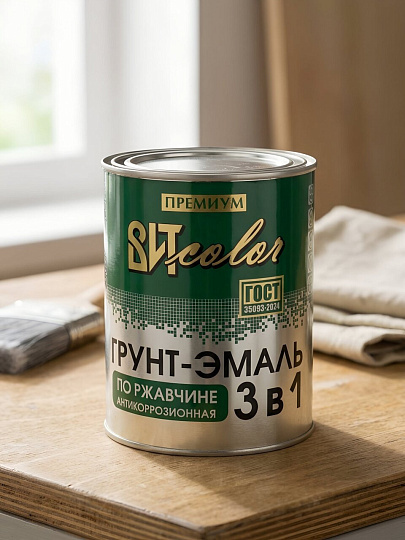 Грунт-эмаль ВИТ, по ржавчине, алкидная, белая, 0.8 кг