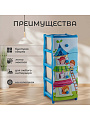 Комод детский 4 ящика, Теремок, 40х47х98 см, Элластик-Пласт - фото 5