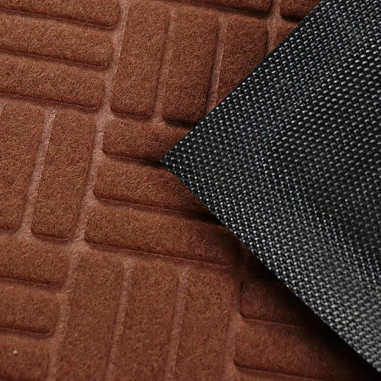 Коврик грязезащитный придверный, 40х60 см, терракотовый, SUNSTEP™, Velour, 37-943