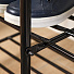 Полка для обуви, металл, 3 секции, 79х33х50 см, с сиденьем, черная, Nika, ЭТЛ3/Ч - фото 3
