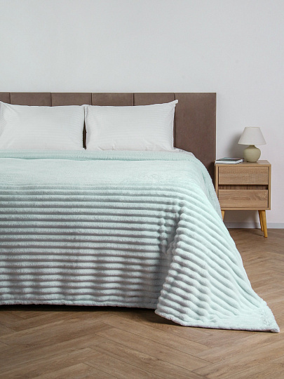 Плед евро, 200х220 см, 280 г/м2, микрофибра, 100%пэ, Silvano, Милан, мята