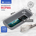 Форма для запекания сталь, 13х29.5х5.3 см, антипригарное покрытие, прямоугольная, Daniks, Гранит, KB185150.4-GrMC