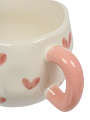 Кружка фарфор, 320 мл, Сердечки, В060827 - фото 5