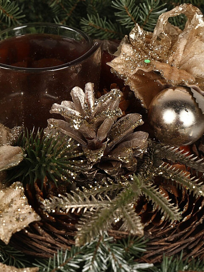 Подсвечник 1 свеча, 24 см, для свечи до 8.5 см, SYSGZSB-4623077